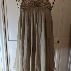 Moulinette Soeurs Beige Mini Dress